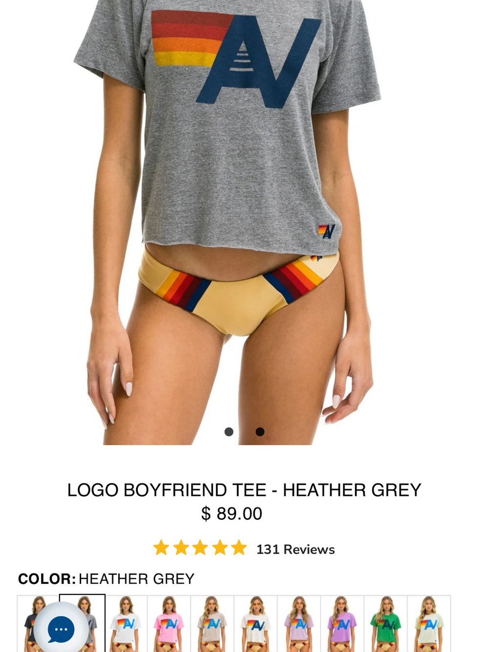 New Aviator Nation Women's Boyfriend Tee